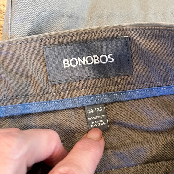 Bonobos Grey Friday Straight Leg Casual Work Pants Size 34 x 31 - Picture 4 of 6